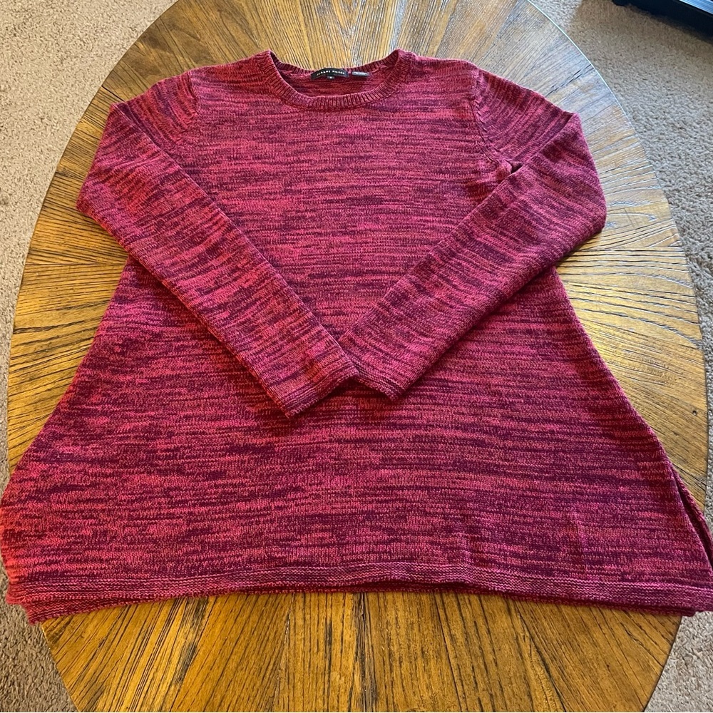 Jeanne Pierre Burgundy Knit Sweater